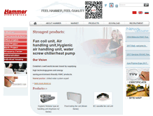 Tablet Screenshot of hammerair.com